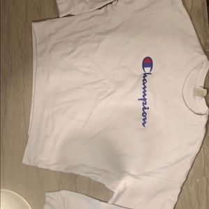 white champion sweatshirt 2x L